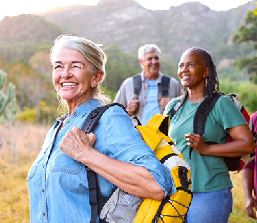 Image of friends hiking